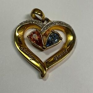 Danbury Mint Diamond Forever Heart shaped Pendant
